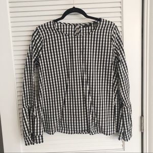 Black & White Gingham Halogen Top